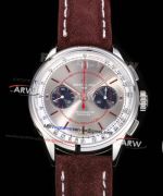 BLS Replica V2 Breitling Premier B01 Chronograph 42mm Wheels and Waves Brown Strap Watch